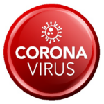 Coronavirus graphic red